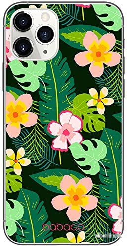 ERT GROUP mobiltelefonfodral för Apple Iphone 11 PRO originalt och officiellt licensierat Babaco mönster Flowers 019 Vit optimalt anpassad till formen på mobiltelefonen, fodral tillverkad av TPU plast 5903932636017