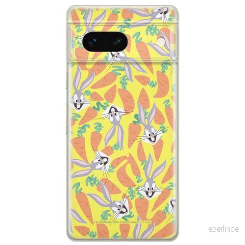 ERT GROUP mobiltelefonfodral för Google PIXEL 7 originalt och officiellt licensierat Looney Tunes mönster Bugs 017 optimalt anpassad till formen på mobiltelefonen, fodral tillverkad av TPU plast 5905795155780