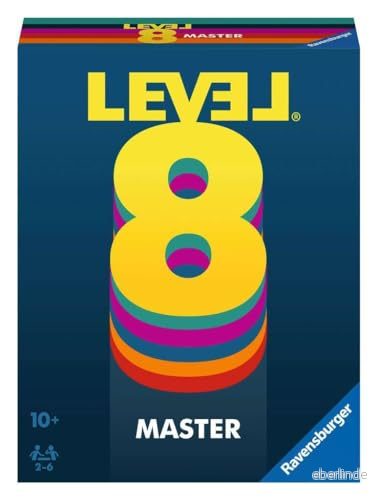 Ravensburger 20868 nivå 8 Master, master versionen av det populära kortspelet för 2 6 spelare från 10 år/familjespel/resespel, brun 4005556208685