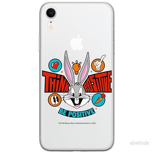 ERT GROUP mobiltelefonfodral för Iphone XR originalt och officiellt licensierat Looney Tunes mönster Bugs 020 optimalt anpassad till formen på mobiltelefonen, gedeeltelijk transparant 5905795083915