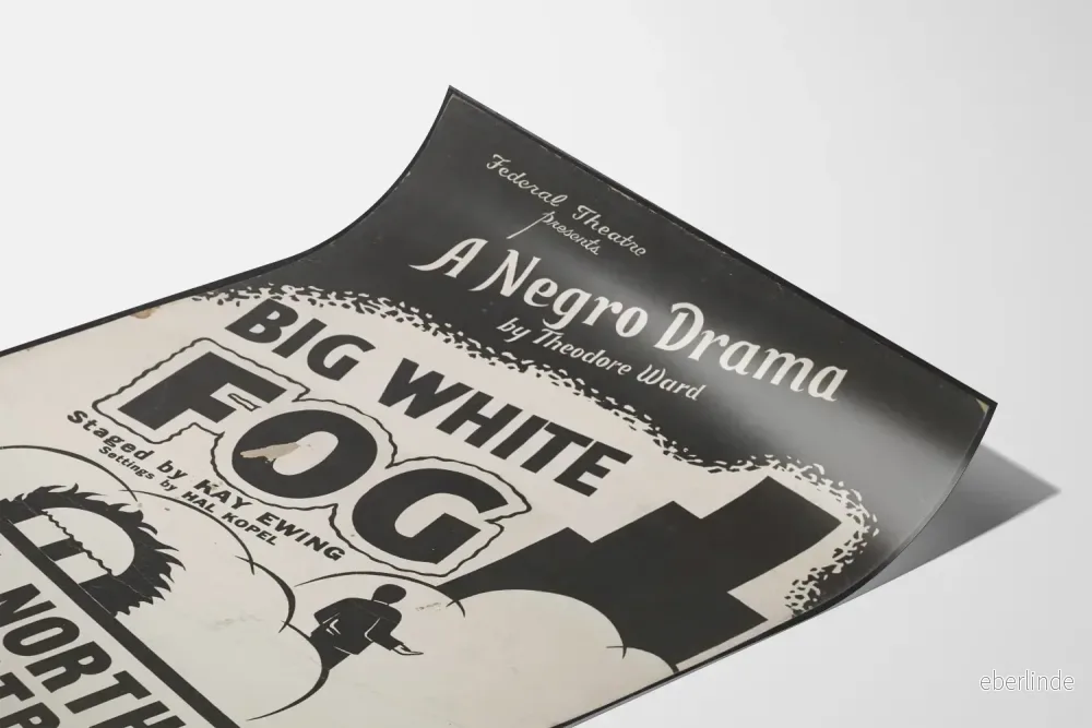 Teateraffisch Big White Fog - Vintage väggdekoration - Bild 3