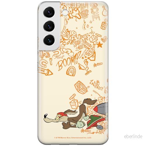 ERT GROUP mobiltelefonfodral för Samsung S22 originalt och officiellt licensierat Looney Tunes mönster Coyote 002 optimalt anpassad till formen på mobiltelefonen, fodral tillverkad av TPU plast 5905795138035