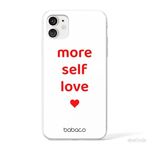 ERT GROUP mobiltelefonfodral för Apple Iphone 11 originalt och officiellt licensierat Babaco mönster More self love 001 Vit anpassad till formen på mobiltelefonen, fodral tillverkad av TPU plast 5903932914092