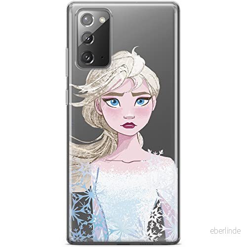 ERT GROUP mobiltelefonfodral för Samsung GALAXY NOTE 20 originalt och officiellt licensierat Disney mönster Elsa 014 optimalt anpassad till formen på mobiltelefonen, gedeeltelijk transparant 5903040448779