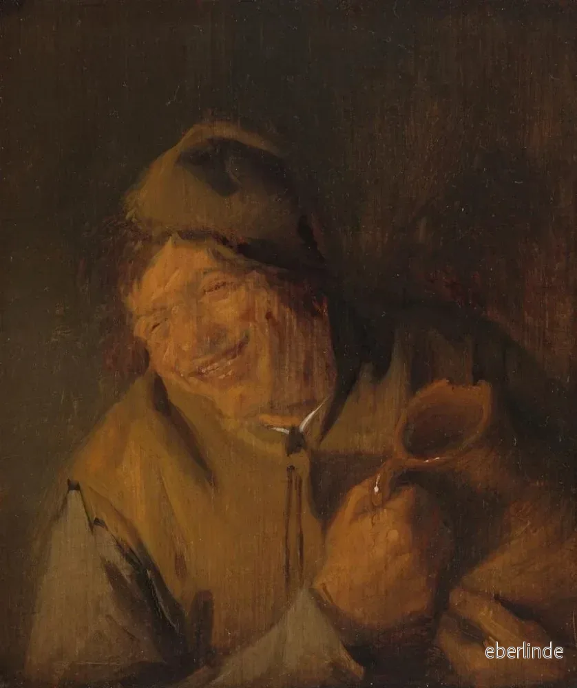 Målning Le joyeux paysan - Adriaen van Ostade | Konsttryck - Bild 2