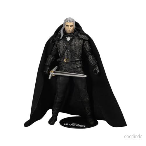McFarlane TM13801 Witcher Netflix 7IN WV1 GERALT of Rivia (säsong 1) med tygkappa, flerfärgad, 13803 787926138016