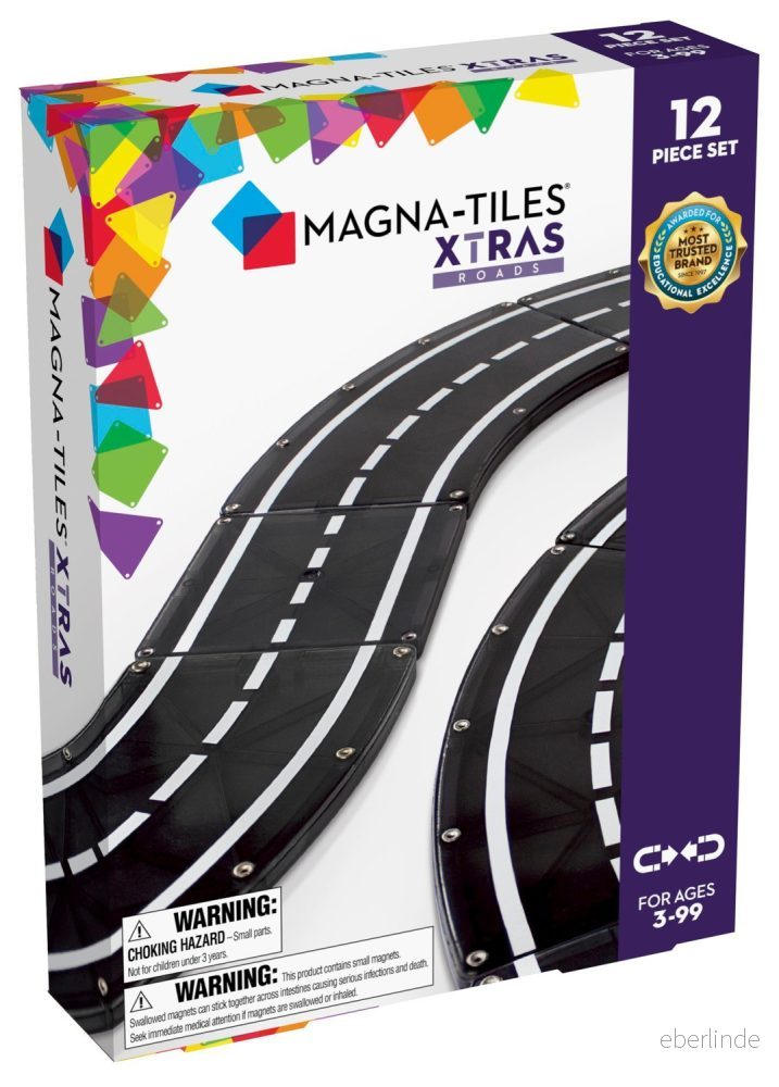 Magna-Tiles Xtras Vägdelar - 12 Delar 850025176217