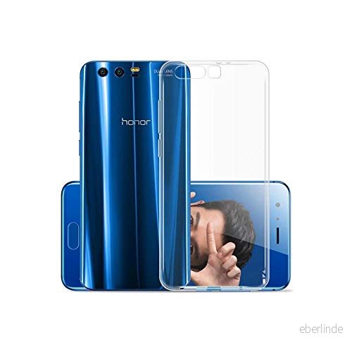 aiino Transparent Gumshell Kompatibel med Honor 9, Silikonfodral för Ultra Clear Film ingår, 8054619883587