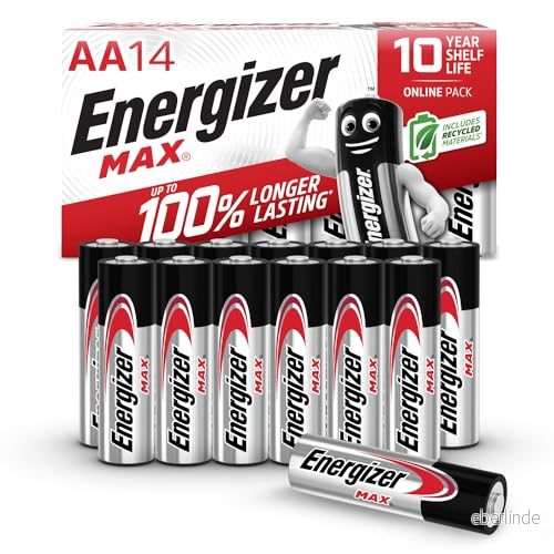 Energizer Max AA batterier, alkaliska, 14 pack (Amazon exklusiv) 7638900440393