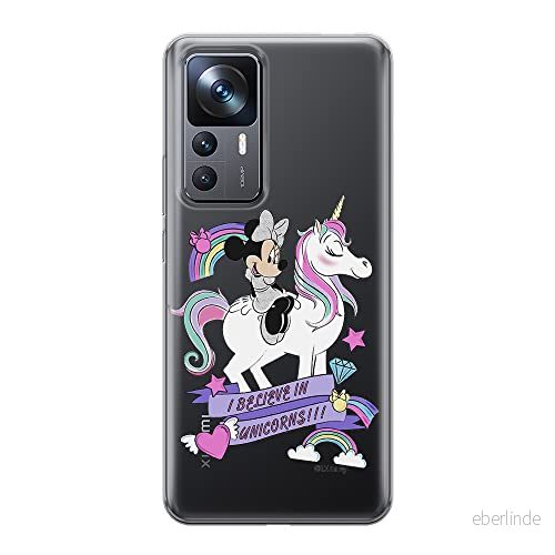ERT GROUP mobiltelefonfodral för Xiaomi 12T/12T pro/K50 Ultra originalt och officiellt licensierat Disney mönster Minnie 035 optimalt anpassad till formen på mobiltelefonen, gedeeltelijk transparant 5905511574970