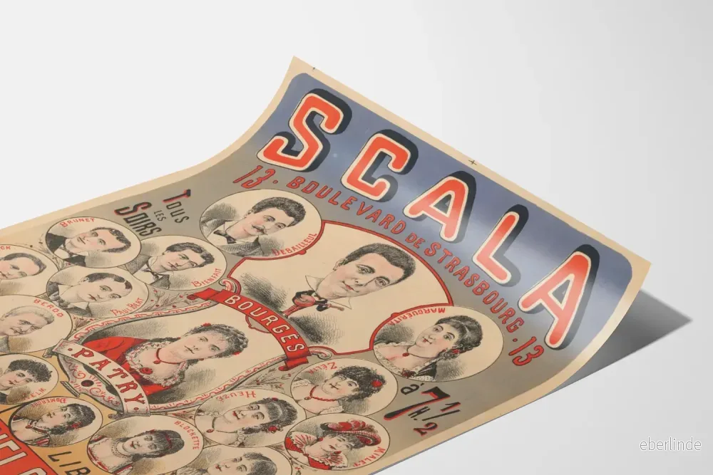 Vintageposter Scala Bourges Sommarkonsert väggdekoration - Bild 3