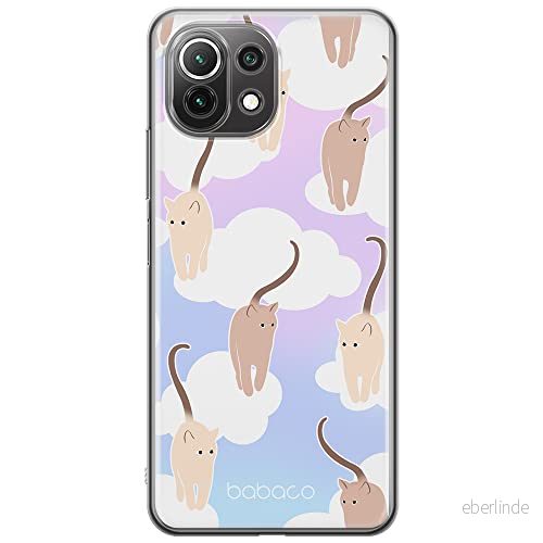 ERT GROUP mobiltelefonfodral för Xiaomi 11 LITE 4G/5G originalt och officiellt licensierat Babaco mönster Cats 015, fodral tillverkad av TPU plast 5905131073204