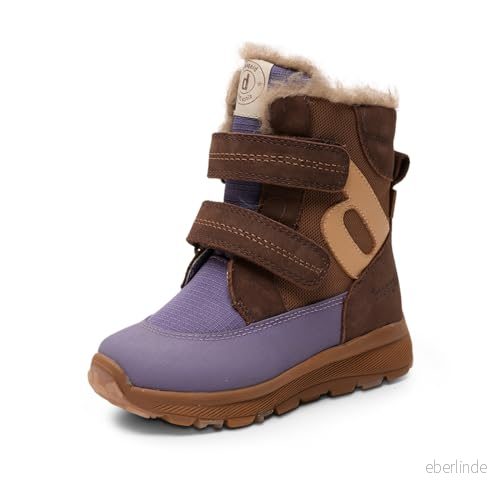 Bisgaard Spencer TEX Unisex Vinterstövlar för barn, Storlek: 24, Plum Nubuck/textil 5715243713864