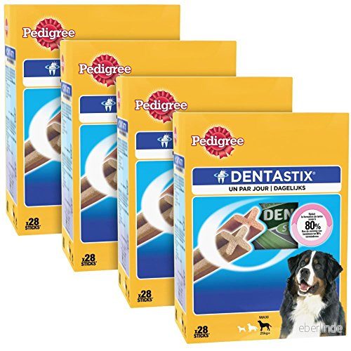 Pedigree DentaStix Daily Oral Care Snacks, Paket med 4 x 28 5998749110003