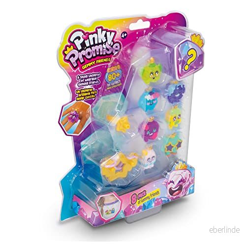 Bizak Pinky Promise Blister 8 pack med exklusiva ädelstenar att samla på. Det finns över 80 olika mäter 3 cm (64320003) 8432752043936