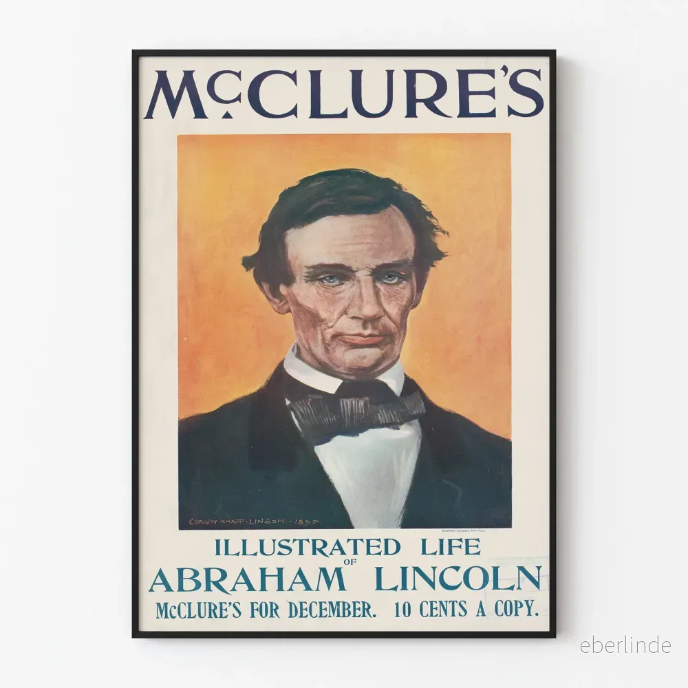 Porträttposter av Abraham Lincoln för McClure's Magazine