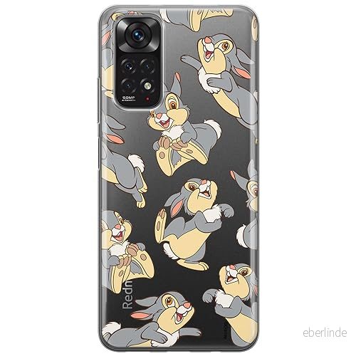 ERT GROUP mobiltelefonfodral för Xiaomi REDMI NOTE 11 4G/ 11S 4G originalt och officiellt licensierat Disney mönster Thumper 003 anpassad till formen på mobiltelefonen, gedeeltelijk transparant 5905131820921
