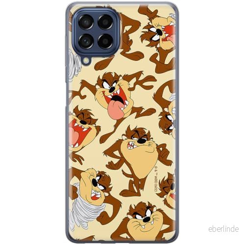 ERT GROUP mobiltelefonfodral för Samsung M53 5G originalt och officiellt licensierat Looney Tunes mönster Tasmanian 005 optimalt anpassad till formen på mobiltelefonen, fodral tillverkad av TPU plast 5905511622411