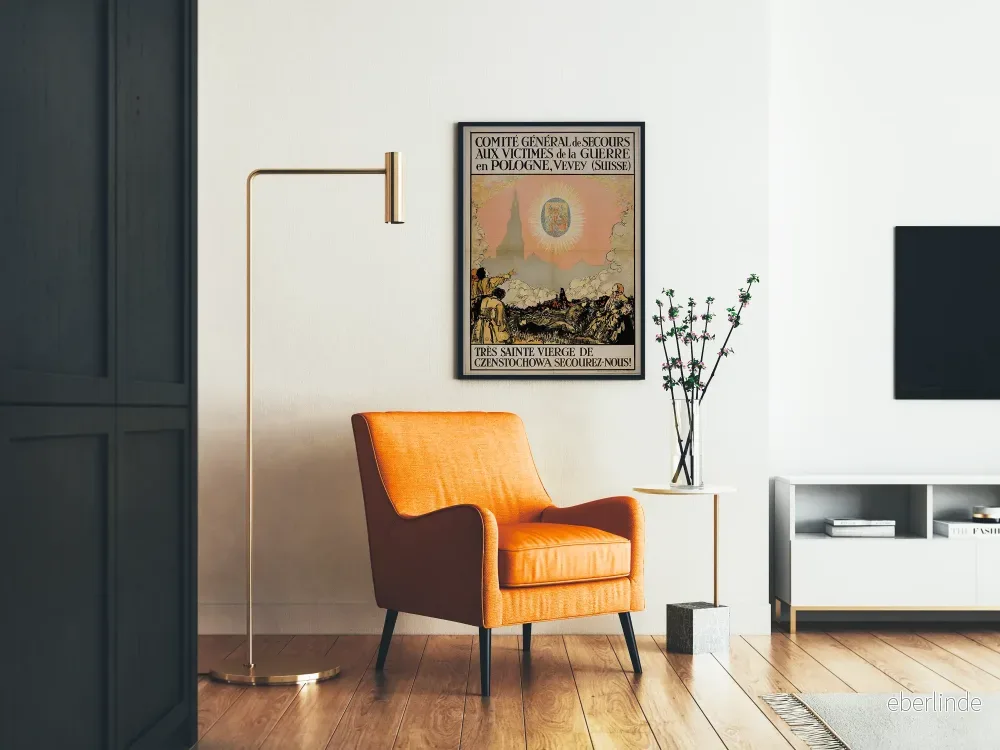 Väggposter i vintage-stil - Den Heliga Jungfru av Czestochowa Rädda oss - Bild 2