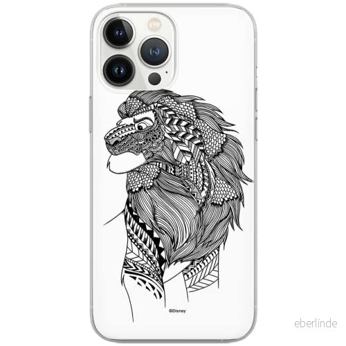 ERT GROUP mobiltelefonfodral för Iphone 13 PRO MAX originalt och officiellt licensierat Disney mönster Simba and Friends 006 Vit optimalt anpassad, fodral tillverkad av TPU plast 5903932872965