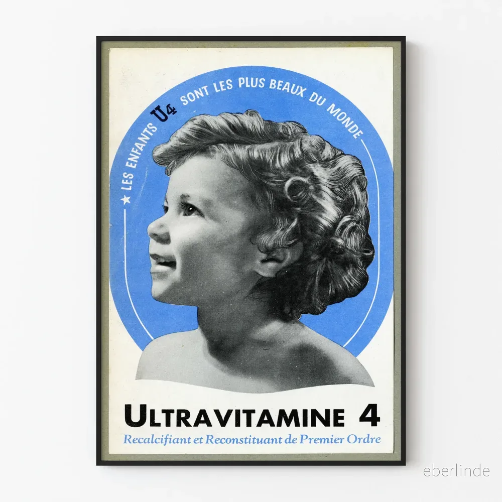 Vintageposter Ultraviamine 4 Barnväggdekoration Vintageposter Ultraviamine 4 Barnväggdekoration