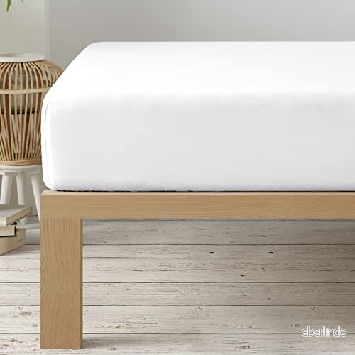 Degrees Home Kollektion dra på lakan 150 x 200 33 cm mikrofiberpolyester, giftfri Oeko Tex kvalitet, supermjuk vit 8432456211464