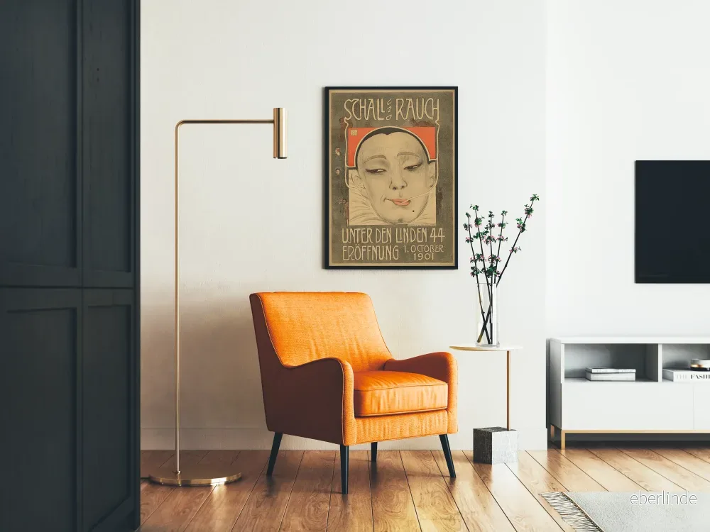 Vintageposter Schall und Rauch - Konstnärlig retro väggdekoration - Bild 2