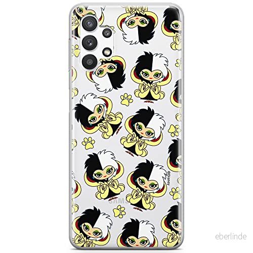 ERT GROUP mobiltelefonfodral för Samsung A32 5G originalt och officiellt licensierat Disney mönster Cruella 007 optimalt anpassad till formen på mobiltelefonen, gedeeltelijk transparant 5905131492623