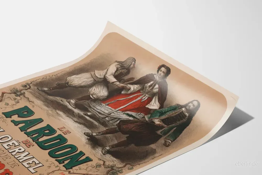 Vintageposter Le Pardon de Ploërmel - Väggdekoration för teater och opera - Bild 3