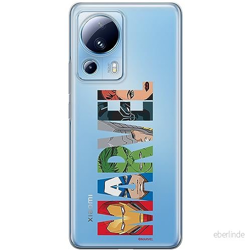 ERT GROUP mobiltelefonfodral för Xiaomi 13 LITE/CIVI 2 originalt och officiellt licensierat Marvel mönster 011 optimalt anpassad till formen på mobiltelefonen, gedeeltelijk transparant 5905511924119