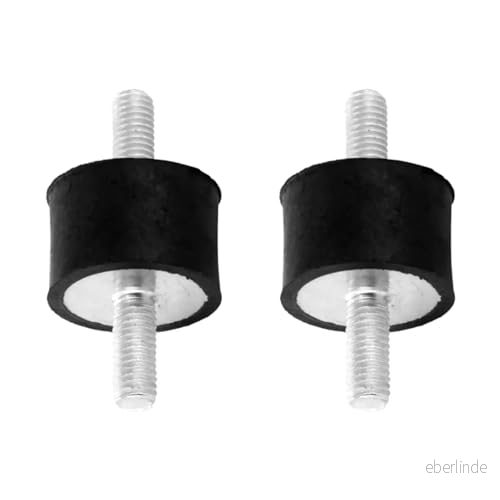cyclingcolors 2 x silentblock gummibuffert stötdämpare vibrationsdämpare gänga bil motorcykel traktor släpvagn elastiska bussningar gummi, herr M6 20 mm 30 3666690000866