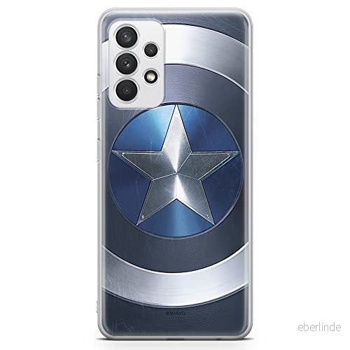 ERT GROUP mobiltelefonfodral för Samsung A32 4G LTE originalt och officiellt licensierat Marvel mönster Captain America 005 anpassad till formen på mobiltelefonen, fodral tillverkad av TPU plast 5904805445453