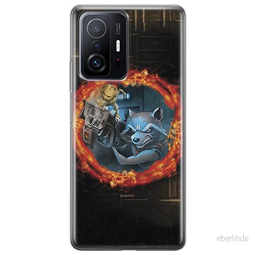 ERT GROUP mobiltelefonfodral för Xiaomi 11T 5G / PRO originalt och officiellt licensierat Marvel mönster Guardians of the Galaxy 008, fodral tillverkad av TPU plast 5904805562785