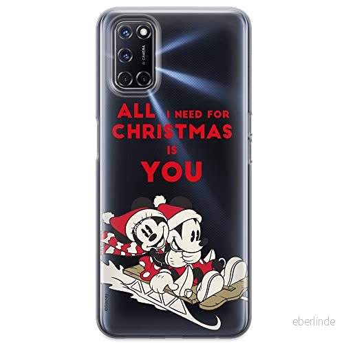 ERT GROUP mobiltelefonfodral för Oppo A92/ A72/ A52 originalt och officiellt licensierat Disney mönster Mickey & Minnie 015 optimalt anpassad till formen på mobiltelefonen, gedeeltelijk transparant 5903040208960