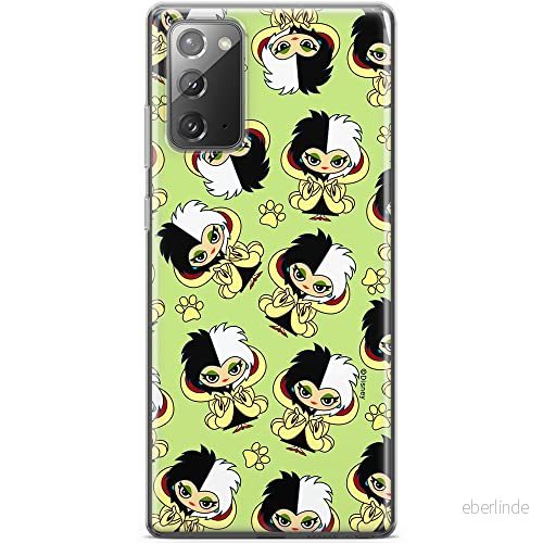 ERT GROUP mobiltelefonfodral för Samsung GALAXY NOTE 20 originalt och officiellt licensierat Disney mönster Cruella 007 optimalt anpassad till formen på mobiltelefonen, fodral tillverkad av TPU plast 5905131494474