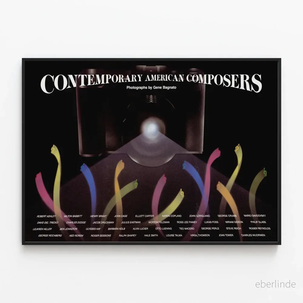 Poster av samtida amerikanska kompositörer av Gene Bagnato Poster av samtida amerikanska kompositörer av Gene Bagnato