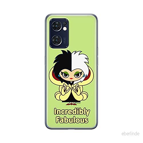 ERT GROUP mobiltelefonfodral för Oppo RENO 7 5G originalt och officiellt licensierat Disney mönster Cruella 006 optimalt anpassad till formen på mobiltelefonen, fodral tillverkad av TPU plast 5905511302160