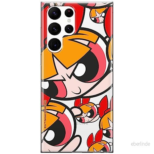 ERT GROUP mobiltelefonfodral för Samsung S22 ULTRA originalt och officiellt licensierat The Powerpuff Girls mönster 010, gedeeltelijk transparant 5905511959845