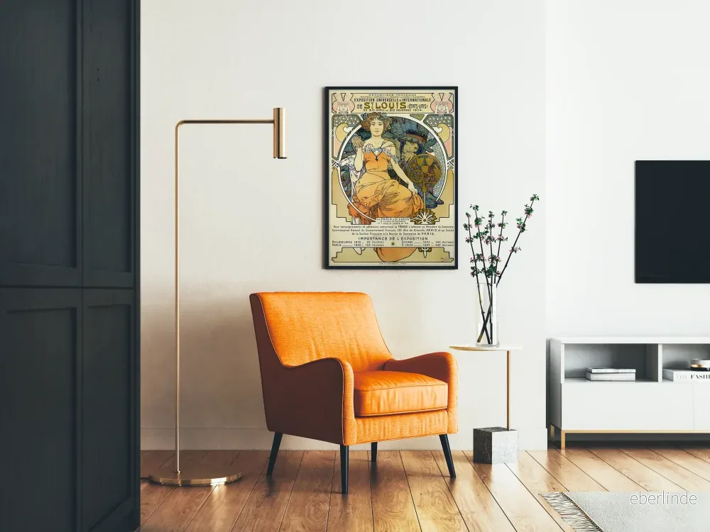 Art Nouveau-poster för världsutställningen i St Louis 1904 - Bild 2