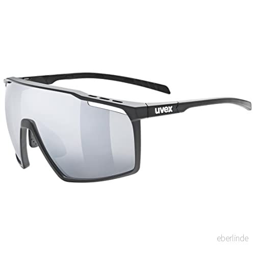 uvex mtn perform sportglasögon för dam och herr imskydd tryckfri bärkomfort & perfekt passning black matt/silver one size 4043197361413