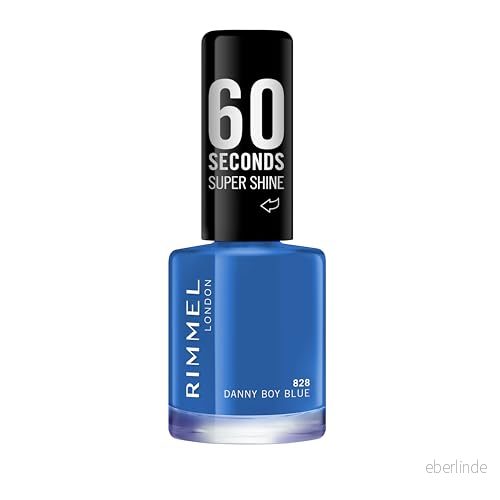 Rimmel 60 sekunder Super Shine nagellack 8 ml, Danny Boy Blue 3614220617268