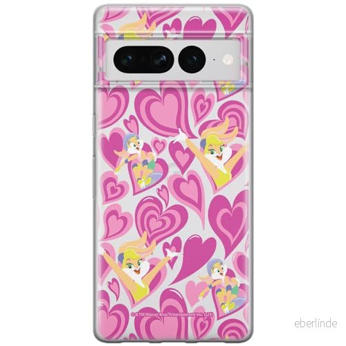 ERT GROUP mobiltelefonfodral för Google PIXEL 7 PRO originalt och officiellt licensierat Looney Tunes mönster Lola 010 optimalt anpassad till formen på mobiltelefonen, gedeeltelijk transparant 5905795177898