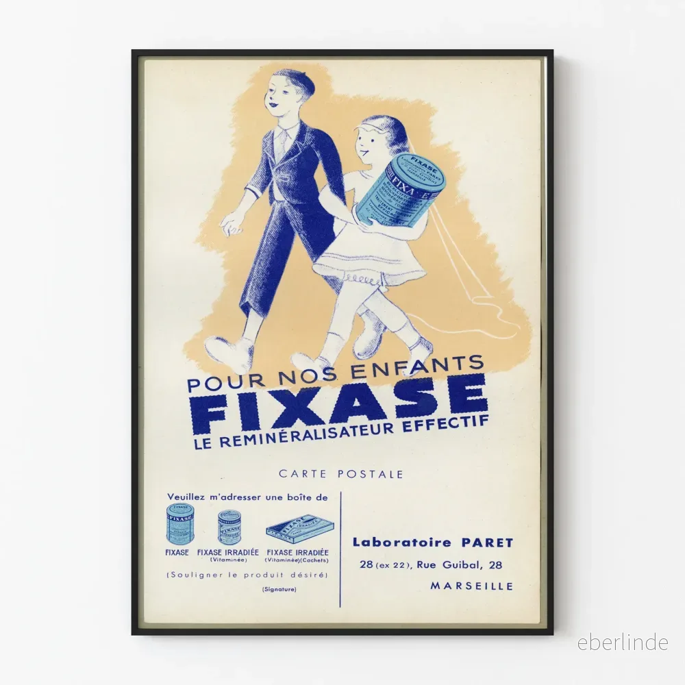 Vintageposter Fixase - Barnens remineraliserare