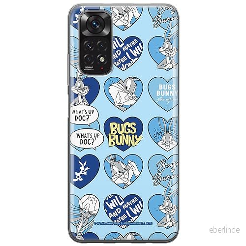ERT GROUP mobiltelefonfodral för Xiaomi REDMI NOTE 11 4G/ 11S 4G originalt och officiellt licensierat Looney Tunes mönster Bugs 021, fodral tillverkad av TPU plast 5905795086275