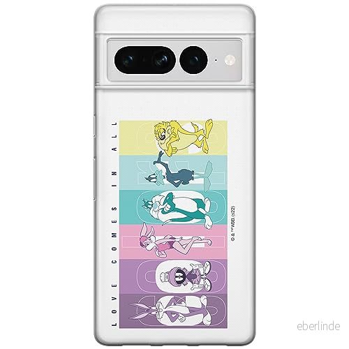 ERT GROUP mobiltelefonfodral för Google PIXEL 7 PRO originalt och officiellt licensierat Looney Tunes mönster 015 optimalt anpassad till formen på mobiltelefonen, fodral tillverkad av TPU plast 5905795176754