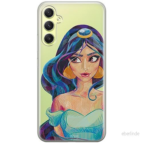 ERT GROUP mobiltelefonfodral för Samsung A34 5G originalt och officiellt licensierat Disney mönster Jasmine 002 optimalt anpassad till formen på mobiltelefonen, gedeeltelijk transparant 5905511789442