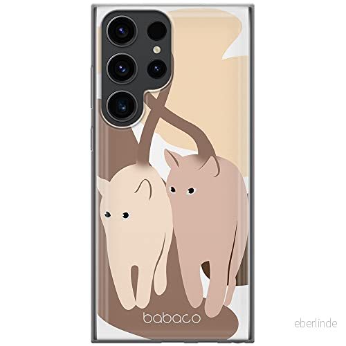 ERT GROUP mobiltelefonfodral för Samsung S23 ULTRA originalt och officiellt licensierat Babaco mönster Cats 002 optimalt anpassad till formen på mobiltelefonen, fodral tillverkad av TPU plast 5905511471668