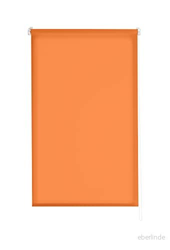 Estoralis Gove modern design rullgardin ingen borrning genomskinlig enfärgad orange färg 100 x 180 cm (bredd/höjd) tygstorlek 97 175 fönster och dörrgardiner 8432404867484