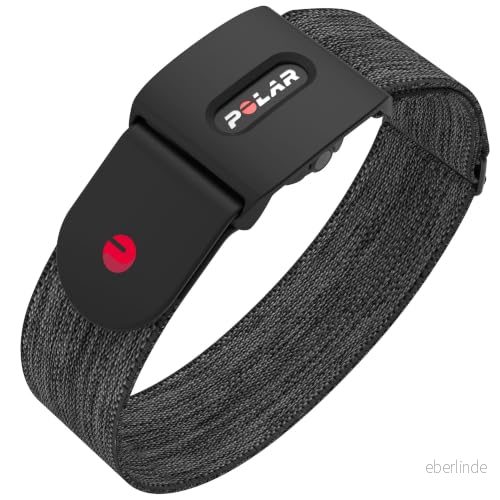 Polar Verity Sense Optisk Pulsmätnings Armband För Sport ANT+ och Dubbel Bluetooth anslutning Vattenresistent HR Sensor Med Endast En Knapp Endomondo, Grå svart, M XXL 725882055404