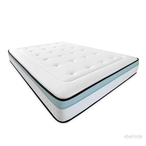 Duérmete Online Bio MAX Memory Skum Madrass med Viscogel Fast och Bekväm Anti dammkvalster allergivänliga, 140 x 190 8445355018942